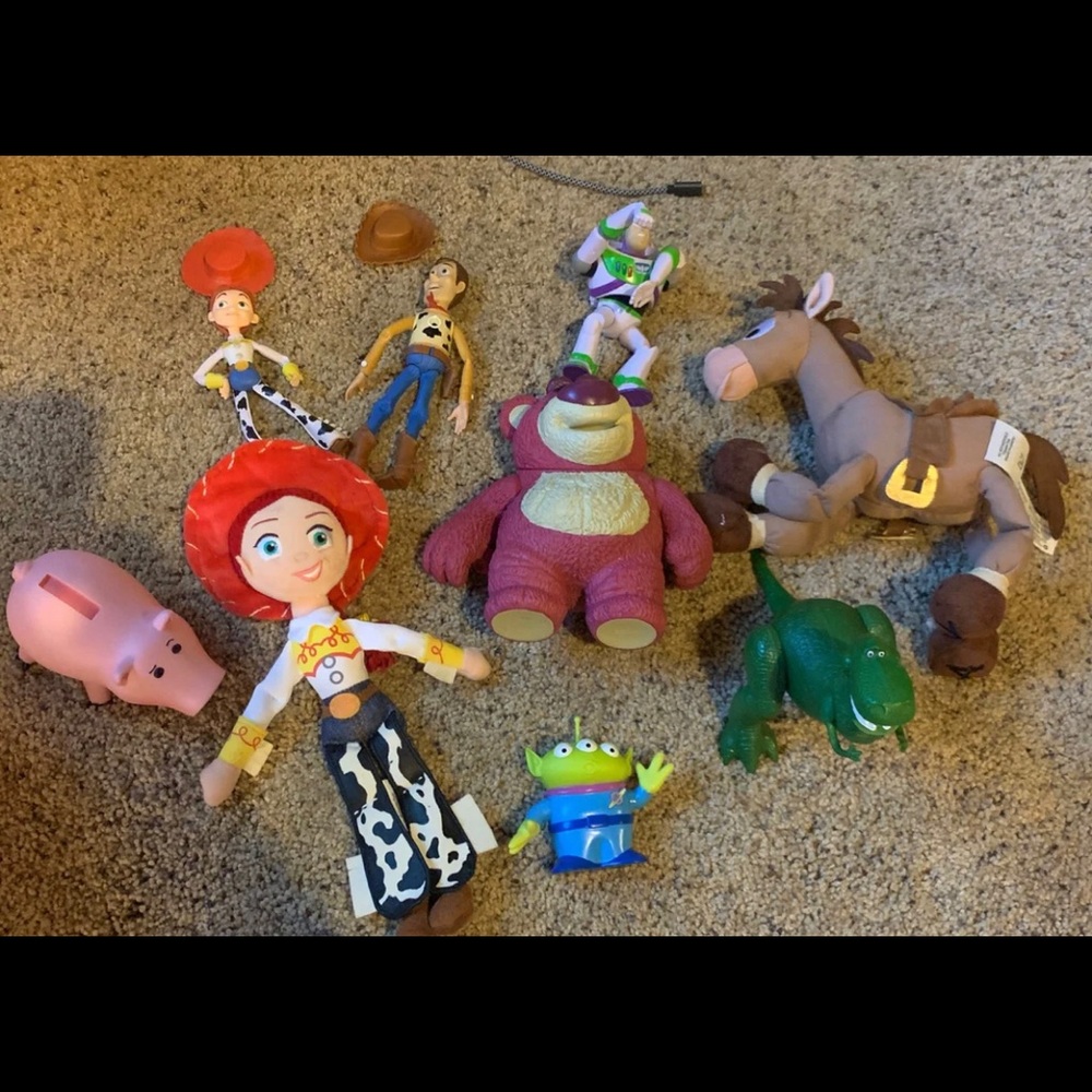 Collection of Toy Story toys